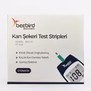 Beebird Accurect GLS 79 Kan Şekeri Test Stripleri 50 Adet