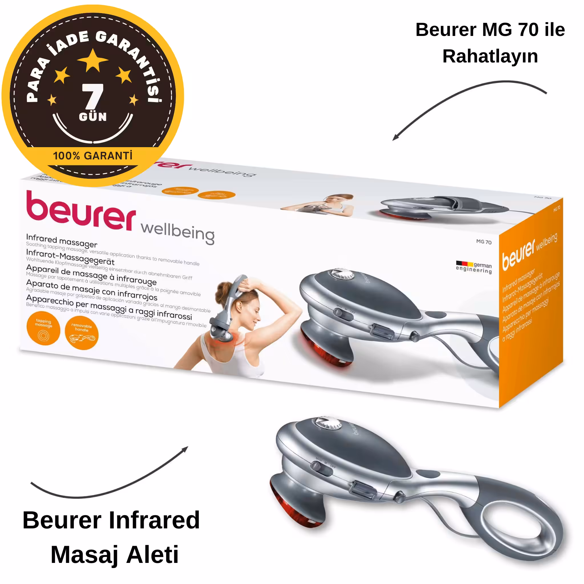 BEURER MG 70 Kızılötesi Masaj Aleti