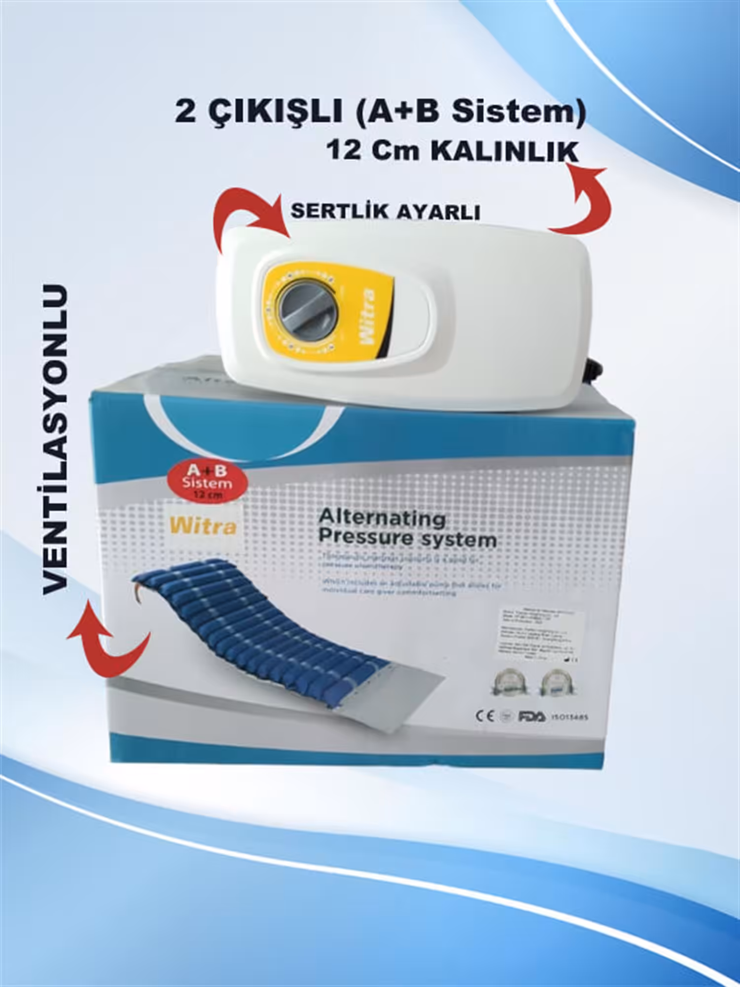 Boru Tipi Havalı Yatak A + B Sistem 12 Cm