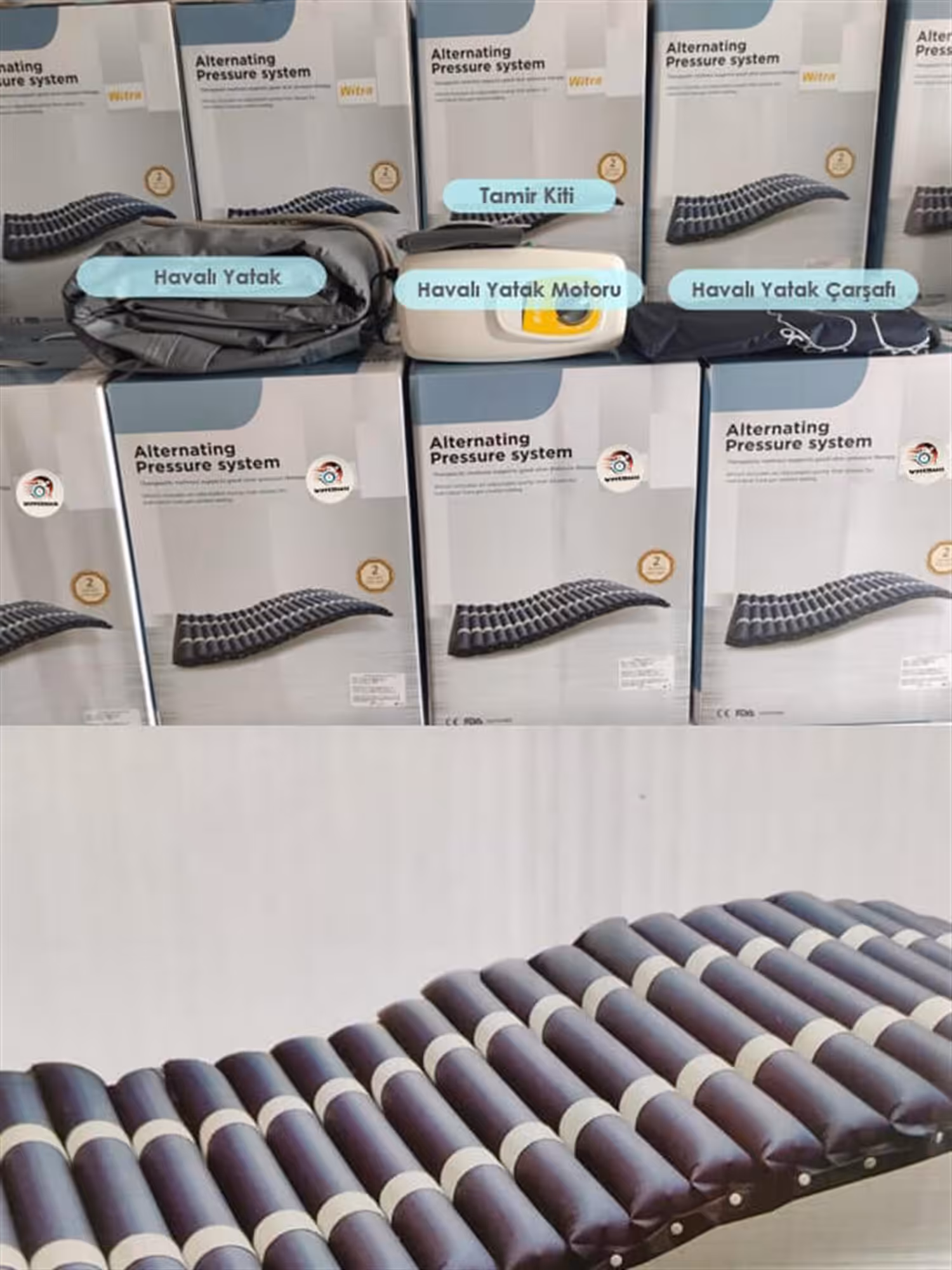 Boru Tipi Havalı Yatak A + B Sistem 12 Cm