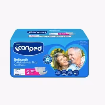 Canped Tekstil Yüzeyli Belbantlı Yetişkin Hasta Bezi XL 30'LU