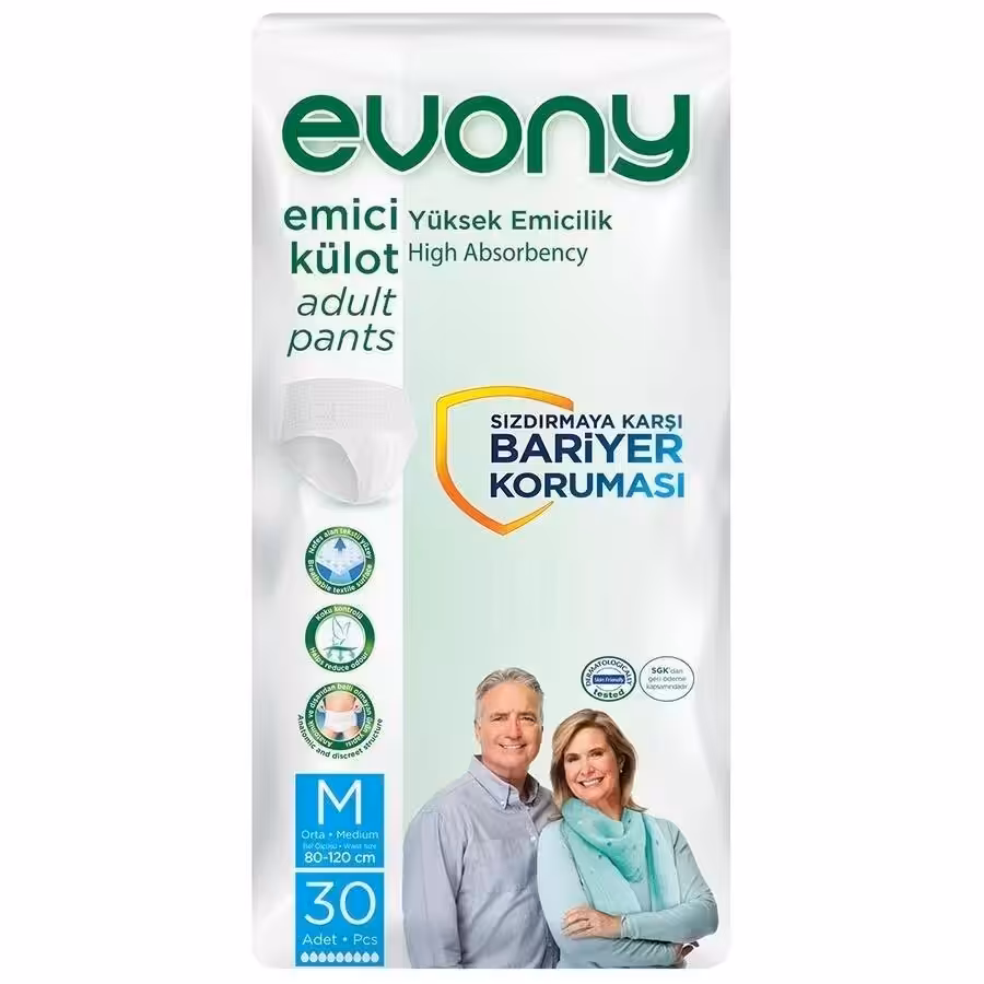 Evony Külotlu Hasta Bezi M 30'LU