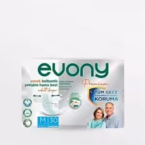Evony Premium Gece Bel Bantlı Hasta Bezi 30'LU