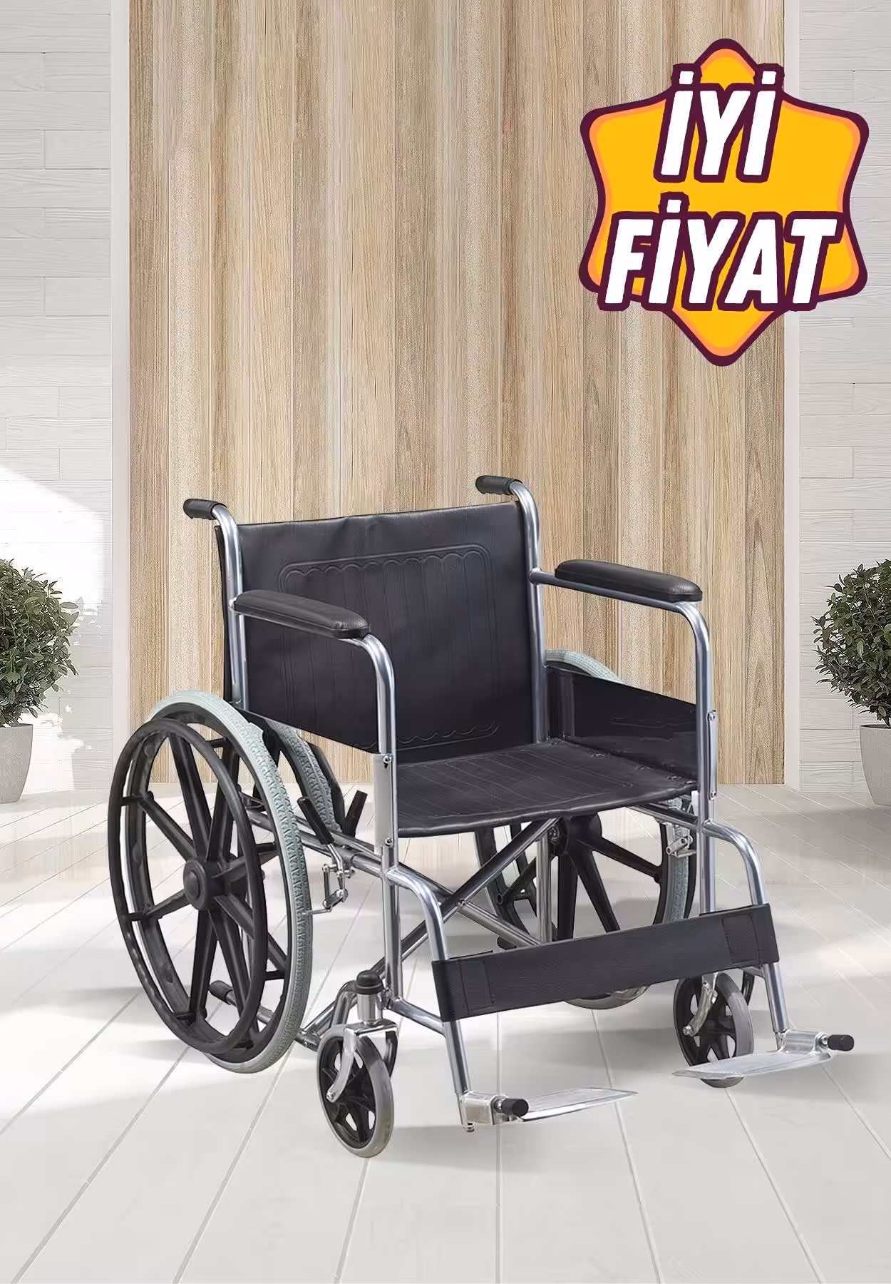 Freely AS809 Manuel Tekerlekli Sandalye Ekonomik ve Dayanıklı