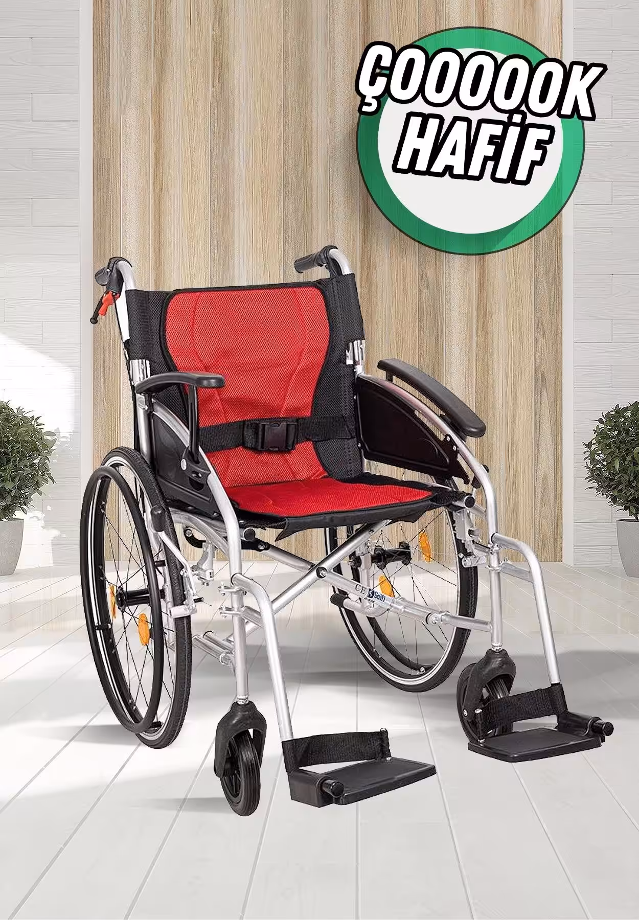 Golfi G636 Hafif Manuel Tekerlekli Sandalye
