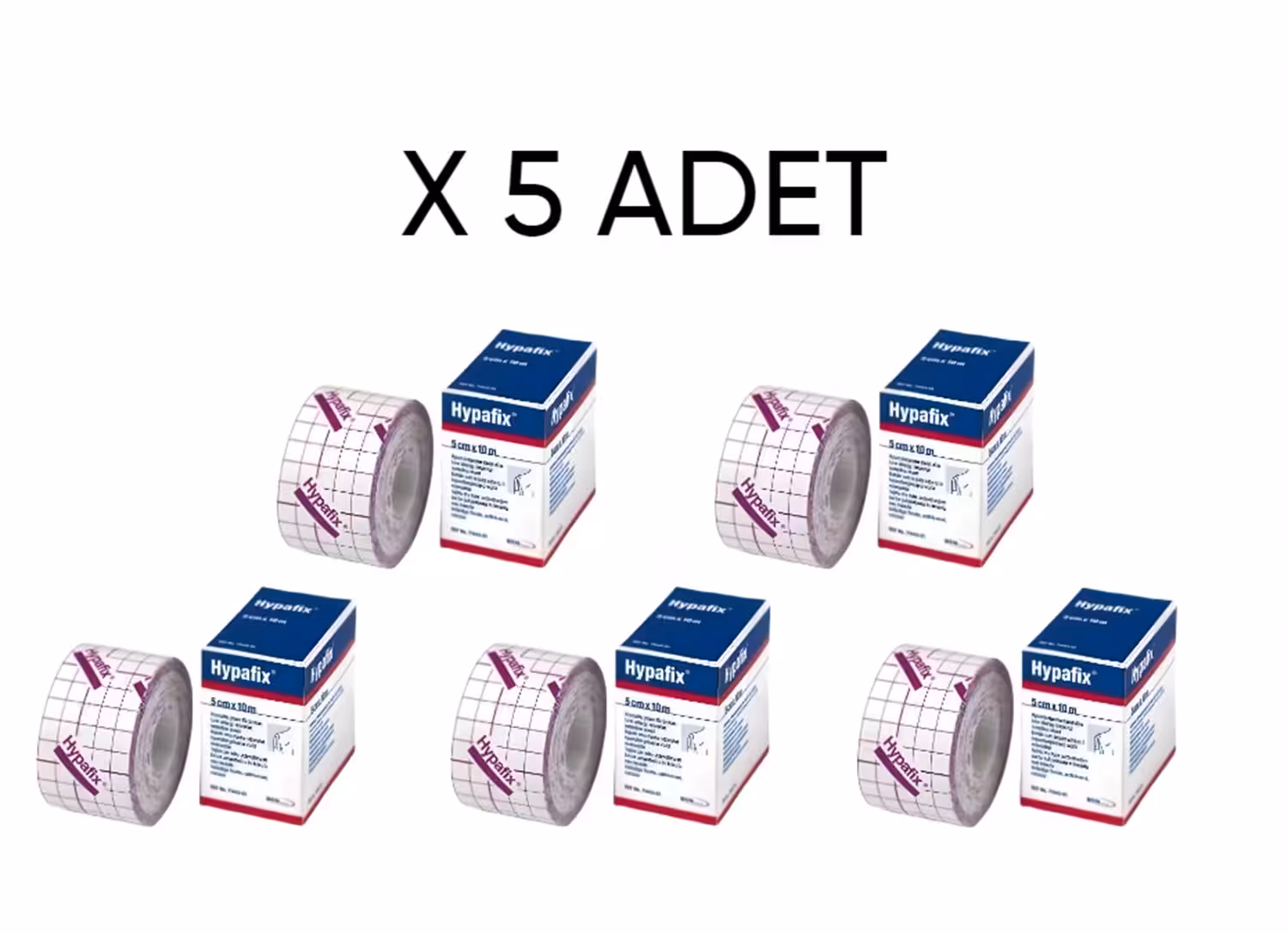 Hypafix Sargı Tutucu Şerit Flaster 5cm X 10m X 5 ADET