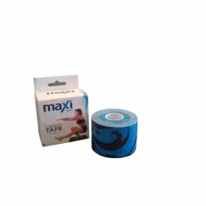Maxi Desenli Kinesiotape Mavi Renk