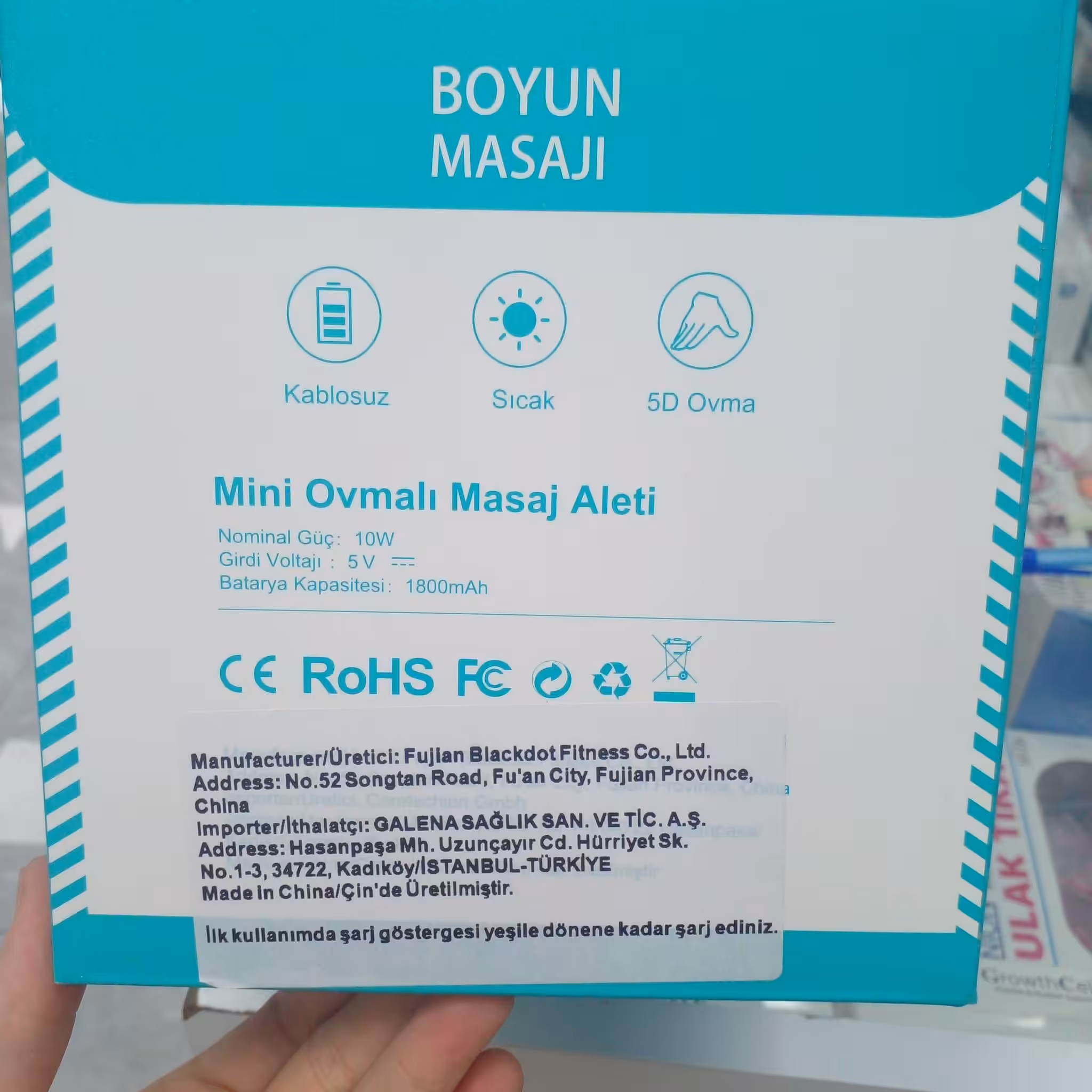 Mini Ovmalı Boyun Masaj Aleti