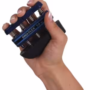 MVS Digi Flex El Parmak Güçlendirme Yayı , El Parmak Egzersiz Aleti Mavi Renk (Sert)