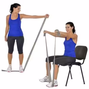 MVS Pilates & Yoga Egzersiz Bandı , Theraband Gümüş(ekstra Güçlü) 1.5 Mt
