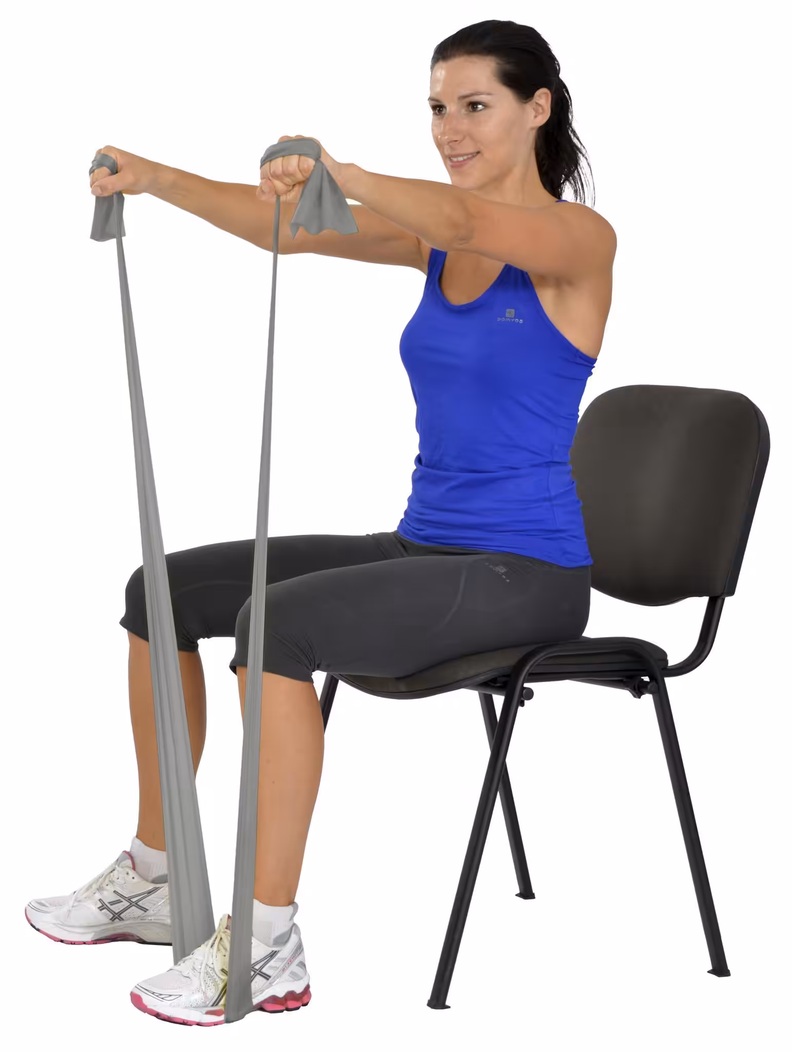 MVS Pilates & Yoga Egzersiz Bandı , Theraband Gümüş (Ekstra Güçlü) 22.5 Mt