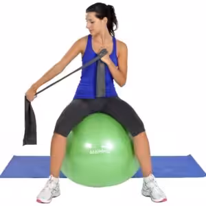 MVS Pilates & Yoga Egzersiz Bandı , Theraband Siyah Renk(en Güçlü) 1 Mt