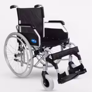 New Trend Hafif Manuel Tekerlekli Sandalye Alüminyum 45 CM Renk Grey