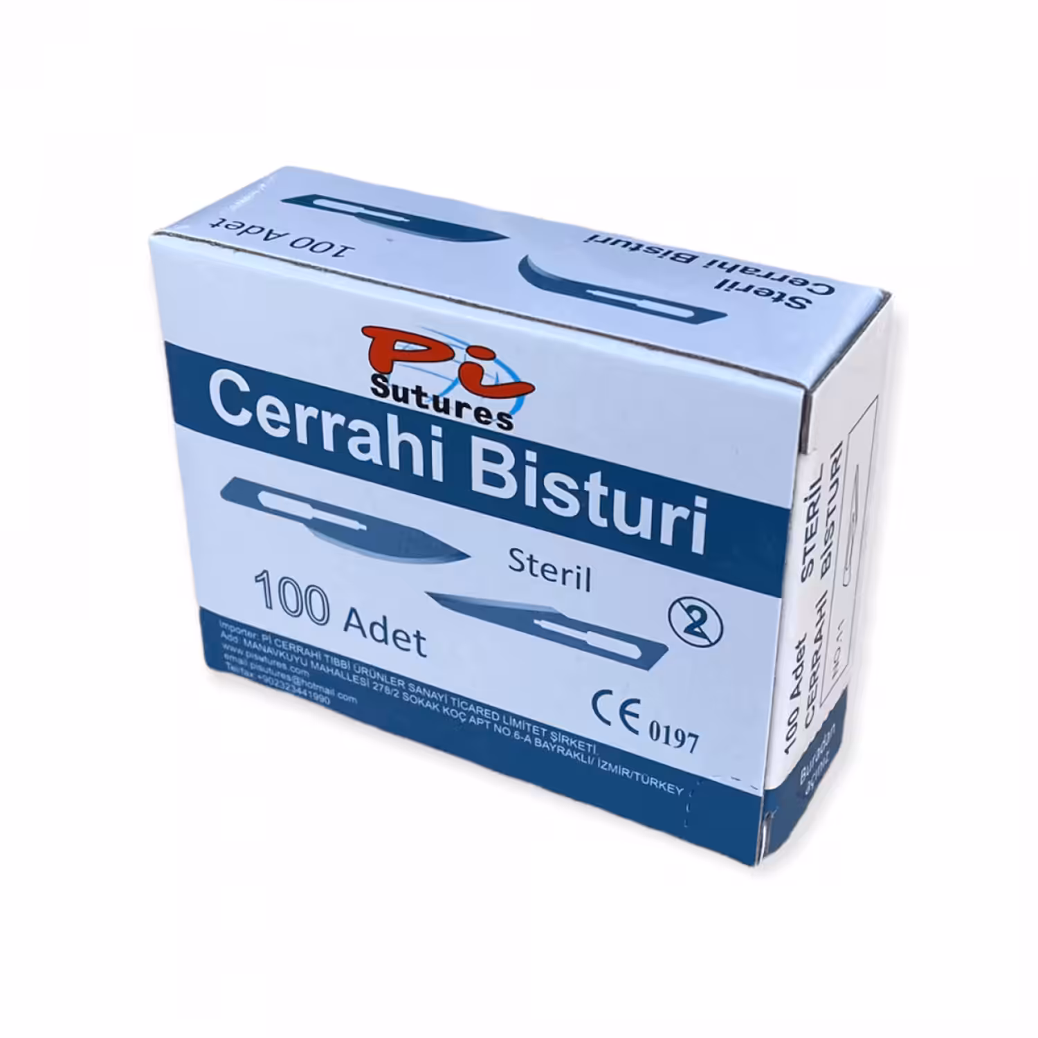 Pi Sutures Cerrahi Bistüri NO: 10 (100 Adet)