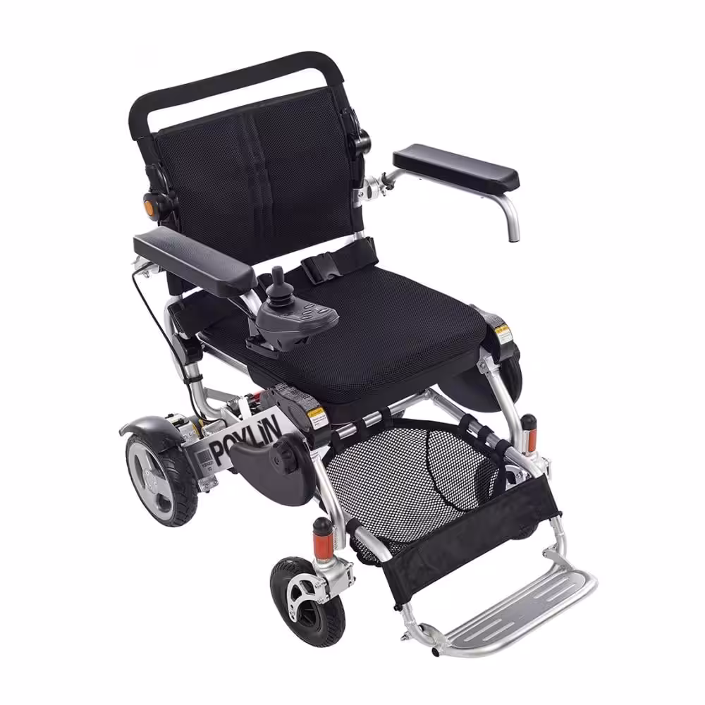 Poylin P209 Küçük Katlanabilir Ultra Hafif Lityum Akülü Tekerlekli Sandalye