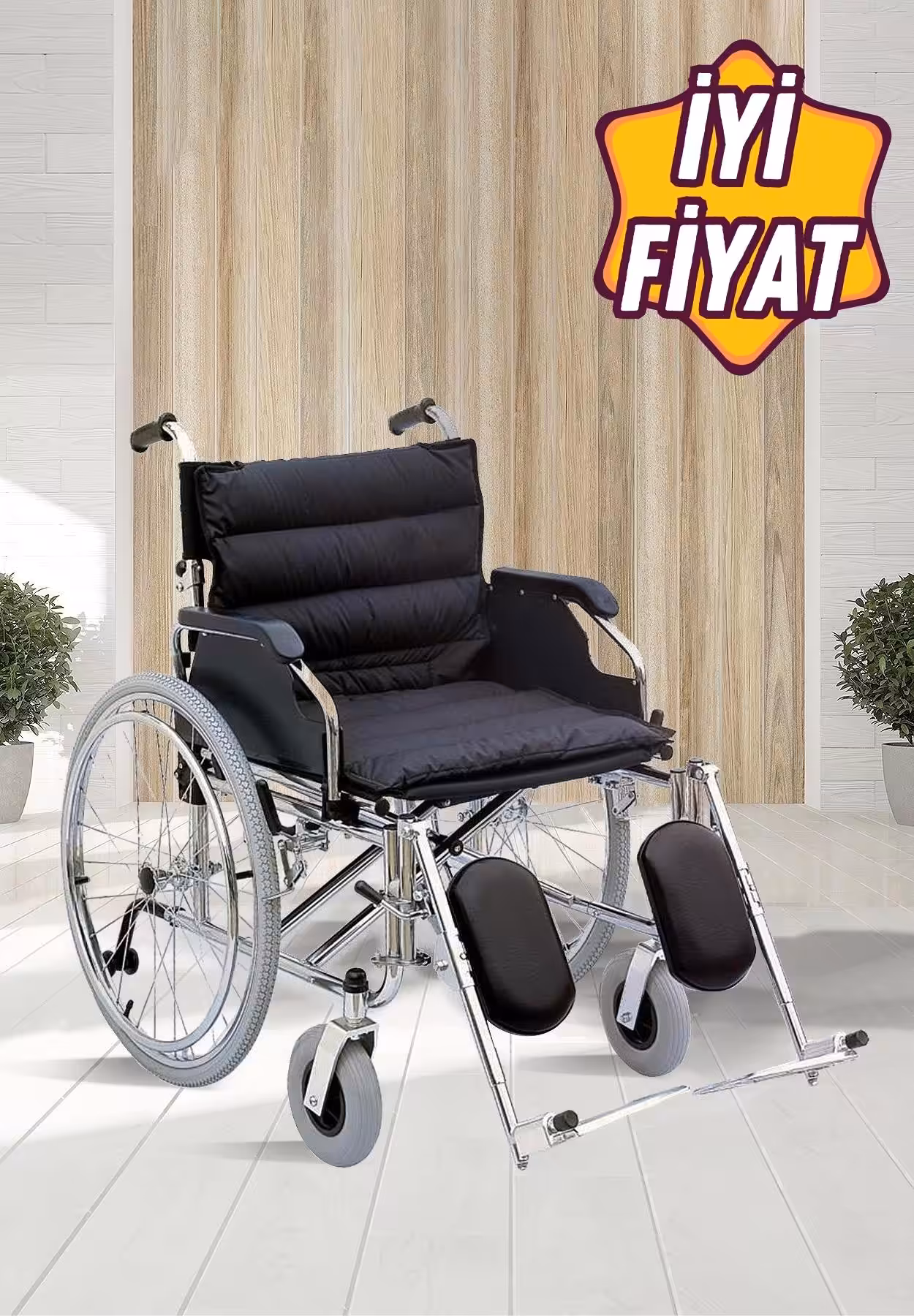 Pulsemed Ky951ac 56 Tekerlekli Sandalye Çelik Geniş