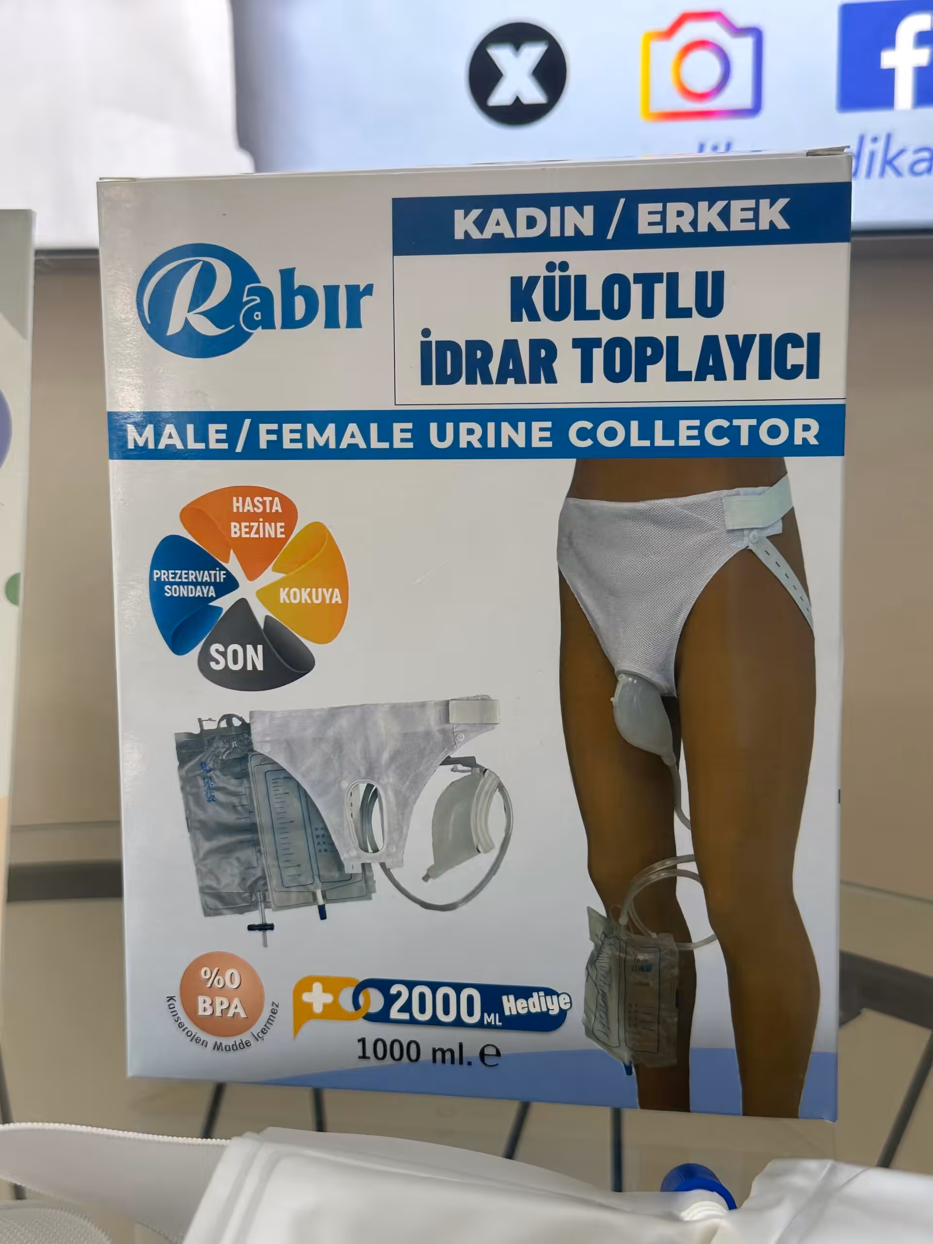 Rabır Külotlu İdrar Toplayıcı