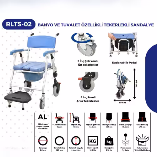 Respirox Rlts 02 Banyo Özellikli İthal Seyyar Tuvalet