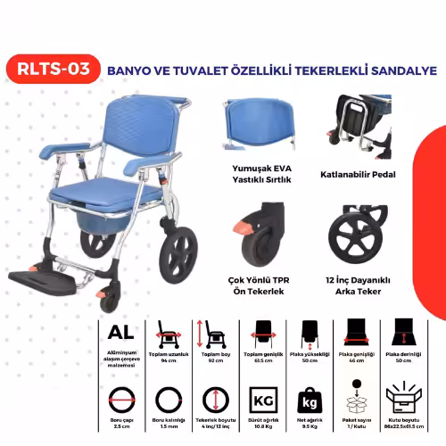 Respirox Rlts 03 Banyo Özellikli İthal Seyyar Tuvalet