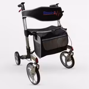 Respirox Rr 04 4 Tekerli Rolatör Sırtlıklı (8 İnç Arka Teker 10 İnç Ön)
