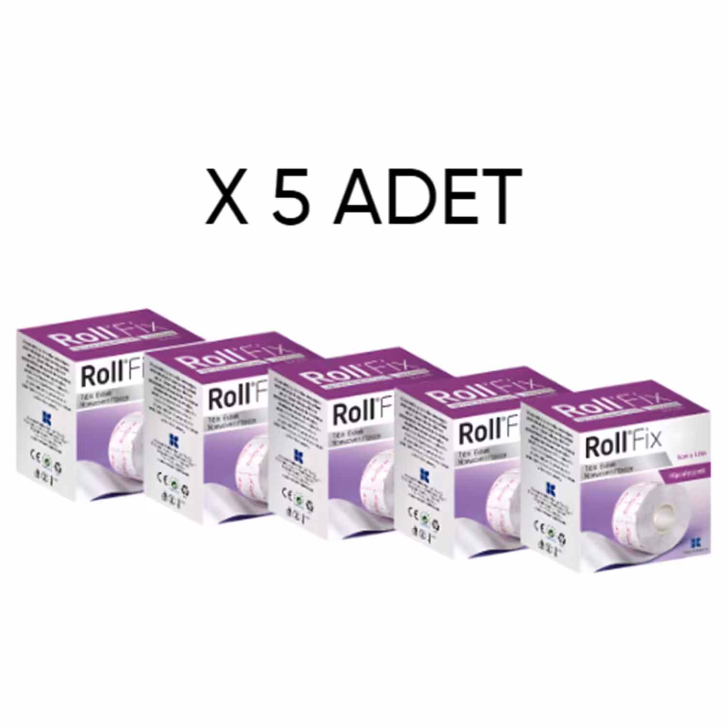 RollFix Esnek Tıbbi Flaster 5cm x 10m X 5 ADET