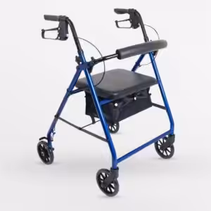 Sdm 9146L 4 Tekerlekli Katlanılabilir Walker Mavi Bordo