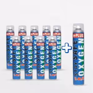 Stay Safe Plus Taşınabilir Oksijen Tüpü 10 Adet