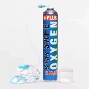 Stay Safe Plus Taşınabilir Oksijen Tüpü 400 Nefeslik