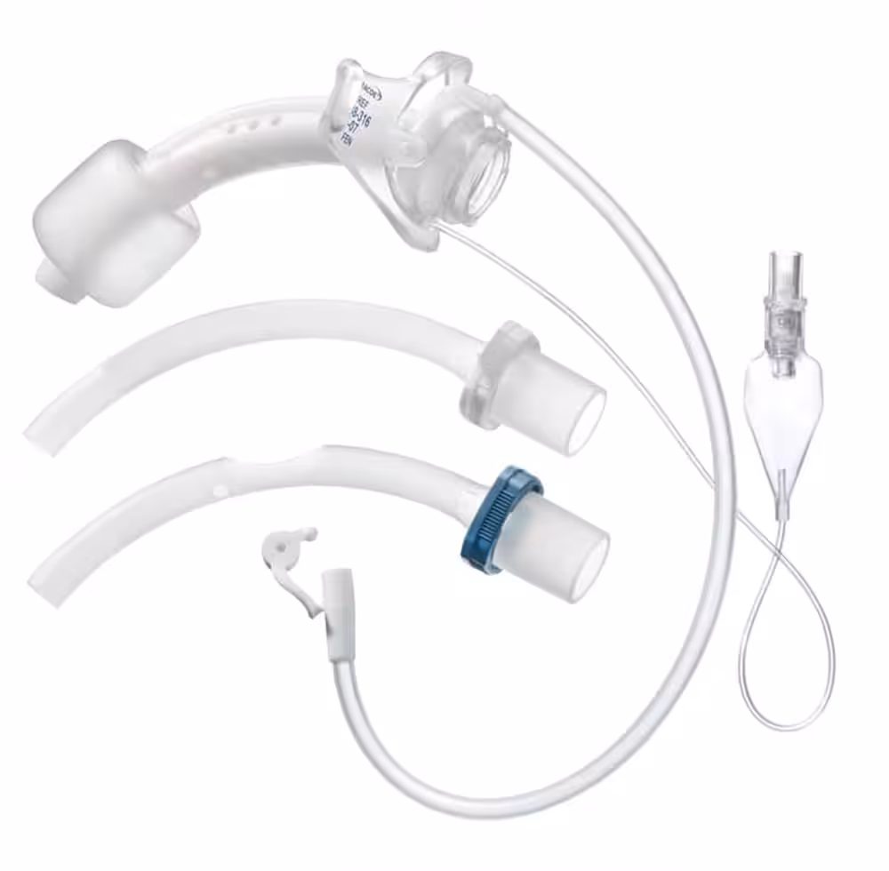 Tracoe Twist Plus Ekstra Uzun Düşük Basınç Kaflı Ve Subglottik Aspirasyon Hatlı Silikon Uzun Süreli Trakeostomi Kanülü Ref 888 316