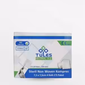 Tules Spanç Non Woven Kumaş 7,5 X 7,5Cm 100 Lü 10 Paket