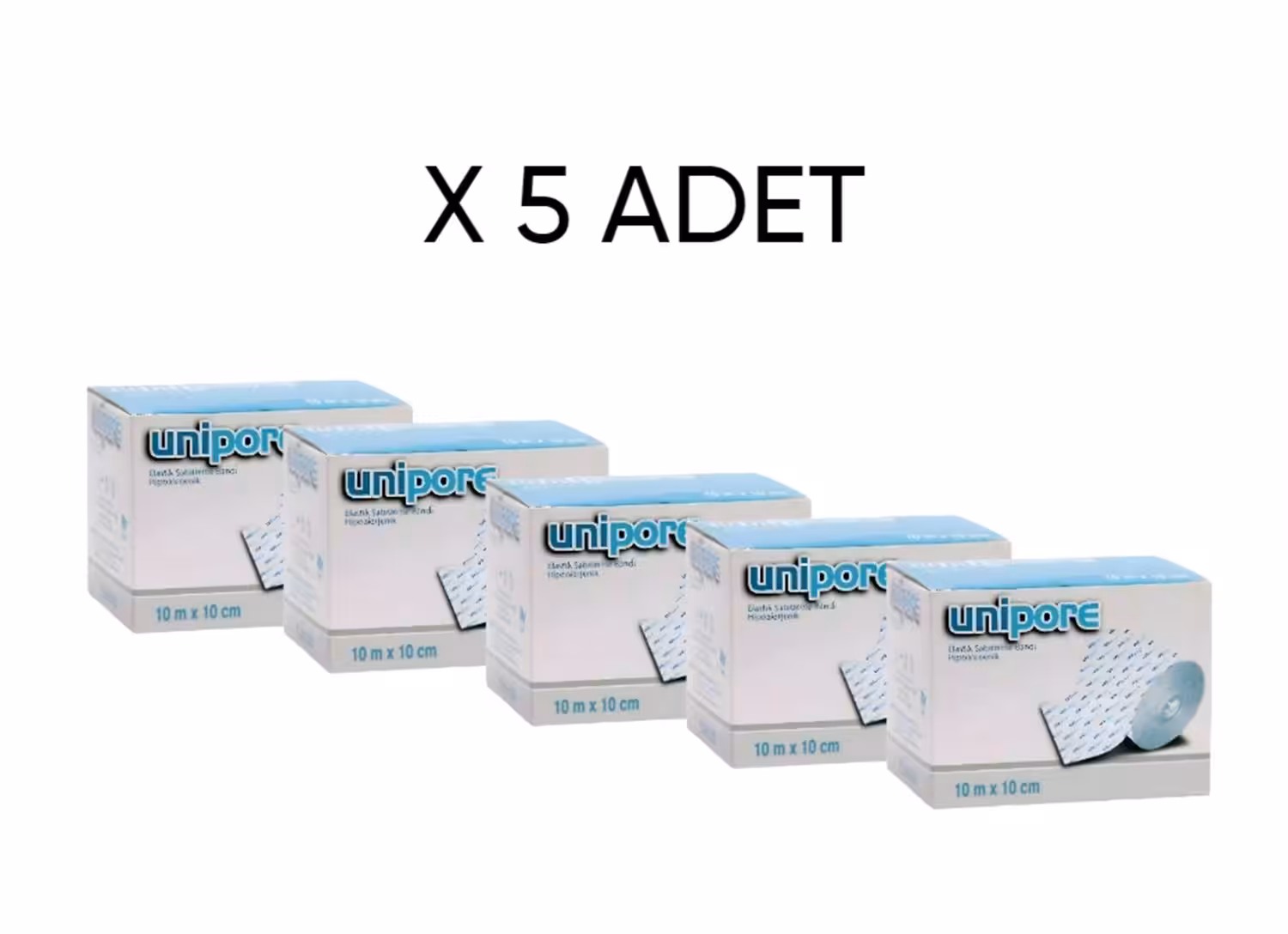 Unipore Esnek Tıbbi Flaster 10cm x 10m X 5 ADET