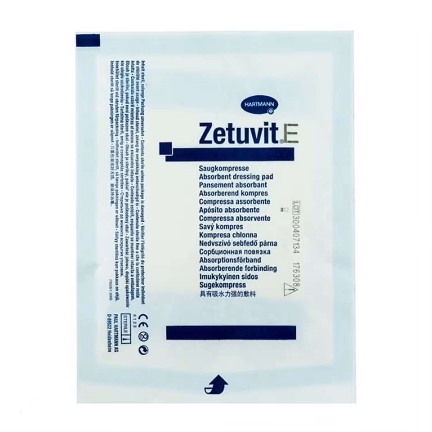 Zetuvit E – Steril Pamuklu Yara Pedi 10×10 cm